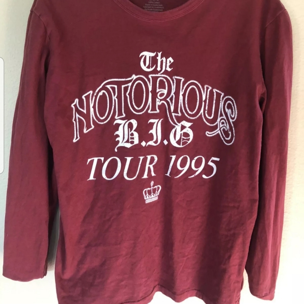 RARE Notorious BIG Biggie Smalls Longsleeve Tee M